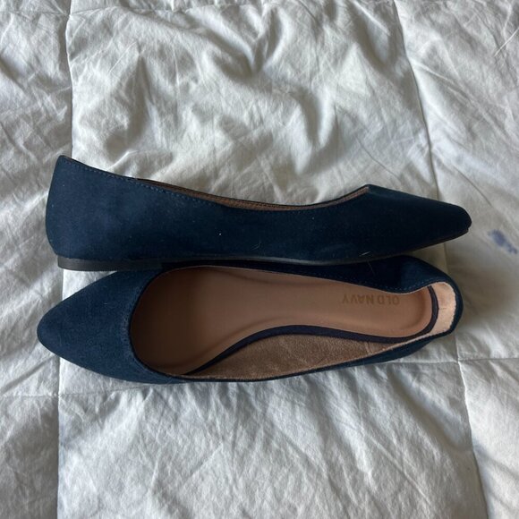 Old Navy - Navy Blue Pointed Flat - 7 - Picture 2 of 3